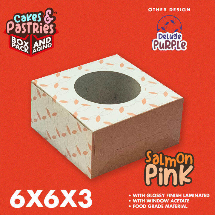 6x6x3 PASTRY BOX (BENTO BOX) Lazada PH