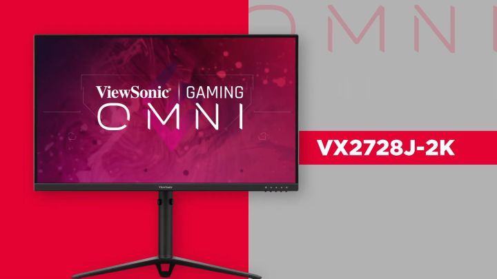 ViewSonic OMNI VX2728J-2K 27 Inch Gaming Monitor QHD 2560 x 1440 (2K) 165Hz  1ms IPS w/ FreeSync Premium, Advanced Ergonomics, HDMI, DP 