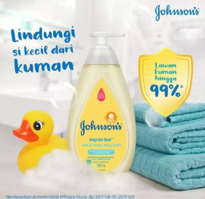 JOHNSON'S BABY TOP-TO-TOE HAIR & BODY BABY BATH . | Lazada Indonesia