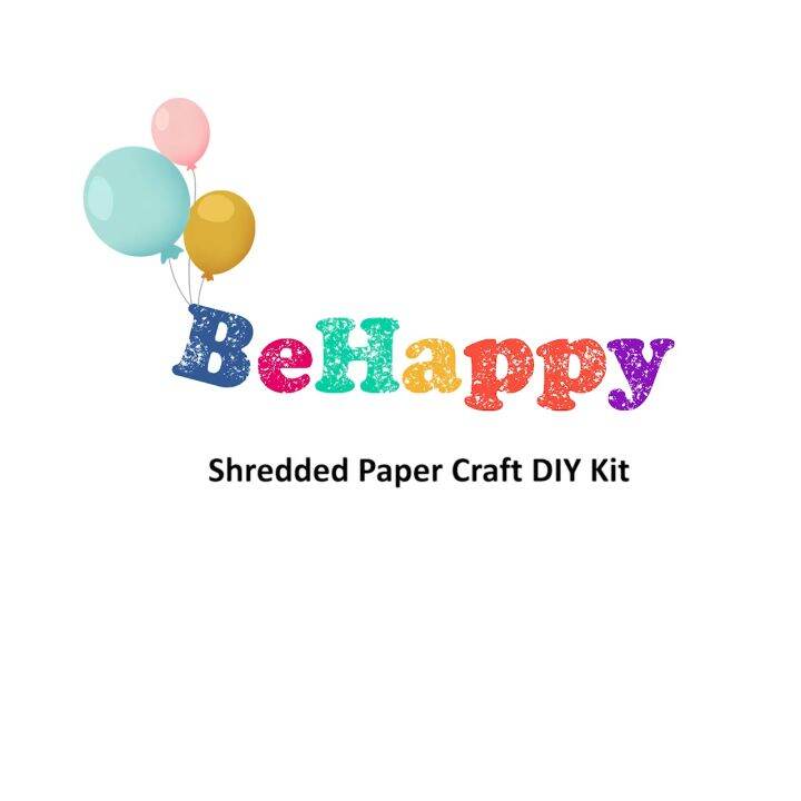 BeHappy 8pcs/set Shredded Paper Craft DIY Kit Art & Craft for