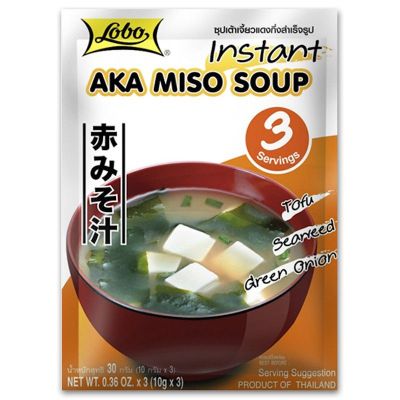 🔥Lobo ชุดเต้าเจี้ยวแดงกึ่งสำเร็จรูป ตราโลโบ (Instant Aka Miso Soup )