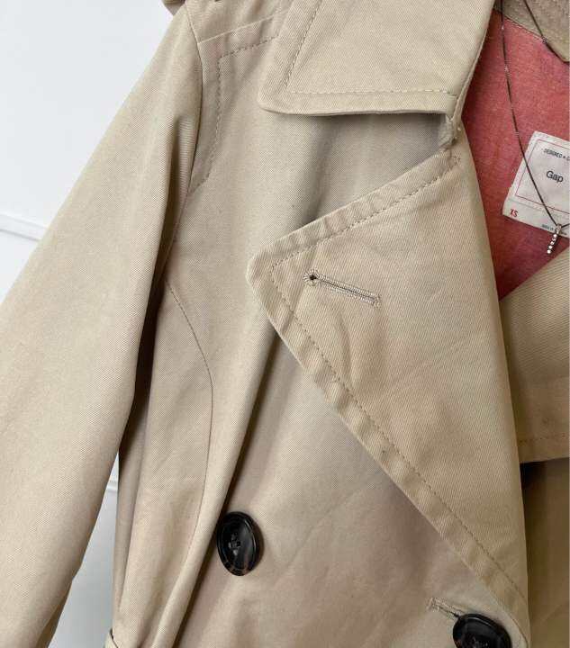 trench-coat-แบรนด์gap-สีน้ำตาลกากี