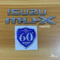 โลโก้* ISUZU+MU-X+60ปี ติดท้าย ISUZU ราคายกชุด 3 ชิ้น