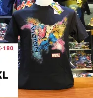 เสื้อMarvel ลิขสิทธิ์แท้ ลาย วิสชั่น สีดำ (MVX-180)