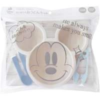 ชาม Disney Baby ชุดมิกกี้เม้าส์ My First Udon สีชมพู สีฟ้า ผลิตญี่ปุ่น สินค้าลิขสิทธิ์ดิสนีย์