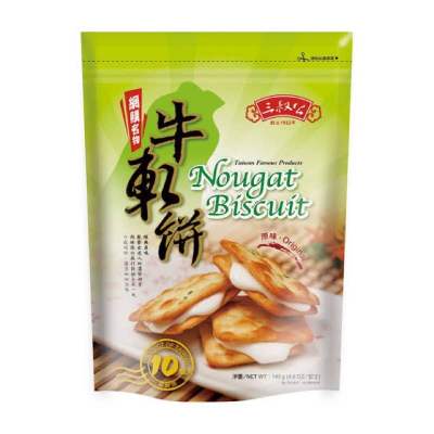 ✅ Nougat biscuit แครกเกอร์ตังเม บิสกิตนูกัต รสดั้งเดิมขนาด140กรัม มี10ชิ้น จากไต้หวัน