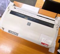 Printer fujitsu Dl3850+ Dot มือ2 แคร่ยาว หัวเข็ม พิมพ์บิล พิมพ์กระดาษต่อเนื่อง พิมพ์ใบกำกับ พิมพ์กระดาษต่อเนื่อง รับประกัน 1เดือน