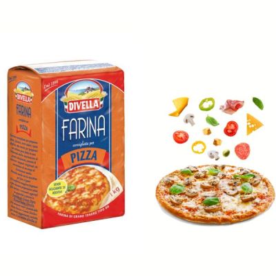 Divella Farina Pizza Flour 1 Kg. ดีวิลลา แป้งสาลีสำหรับทำพิซซ่า 1 กิโลกรัม