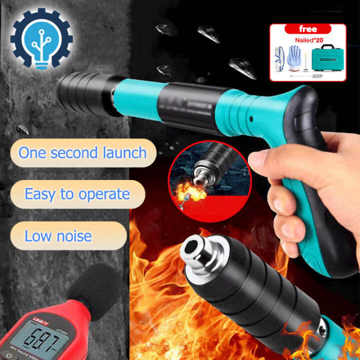 Steel Nail Gun Manual Mini Rivet Ceiling Wall Tool Anchor Trough Device ...