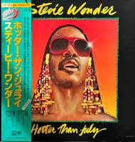 [ แผ่นเสียง Vinyl LP ] Artist : Stevie Wonder Album : Hotter Than July Cover : VG++ Disc : VG++  Manufactured : Japan Released : 1980  Price : 1250
