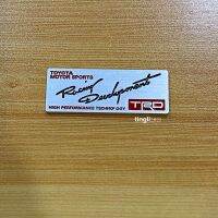 โลโก้* trd งานอลูมิเนียม ขนาด* 3 x 8 cm ราคาต่อชิ้น