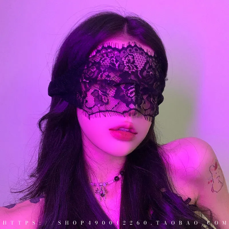 Black Sexy Lace Mask Veil, Sexy Lace Mask Blindfold