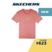 Skechers สเก็ตเชอร์ส เสื้อออกกำลังกายผู้หญิง Women Knit Training Tee Apparel - SP123W079-CORL