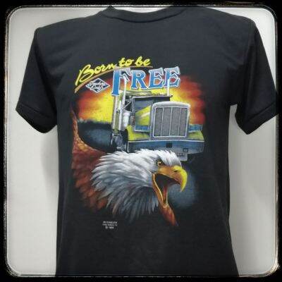 เสื้อ3d เสื้อฮาเลย์ นกTrucker ผ้า​บาง​50