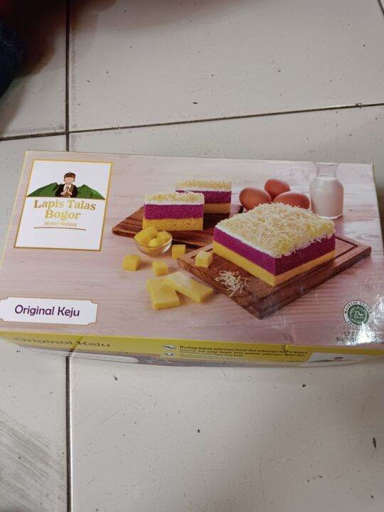 bolu talas lapis khas bogor,, enak dan murah,, lembut di mulut Lazada