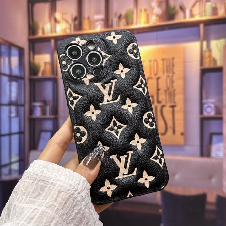 APEC Gorgeous Luxury 3D Soft Embossed Shockproof Leather Case for Apple  iPhone 14 15 Pro Max 13promax 14 promax 14pro 13pro 15promax Phone Casing  Back Cases Fashion