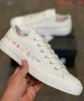 Convers Chuck 70 All Star OX Embroidered Flowers (size36-40) Cream