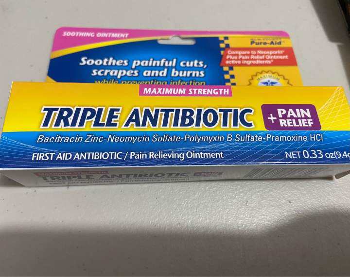 PUREAID TRIPLE ANTIBIOTIC PAIN RELIEF OINTMENT 9.4g Lazada PH