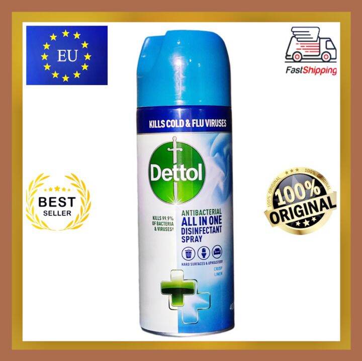 Dettol All In One Disinfectant Spray Crisp Linen Exp 122023 400ml Lazada Ph 9389