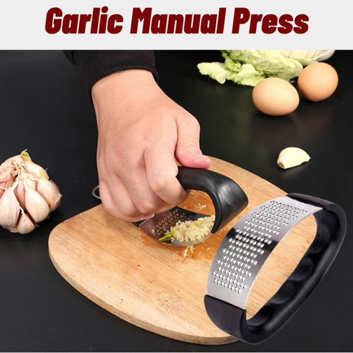 Stainless Steel Garlic Press Crusher Manual Garlic Mincer Chopping Garlic  Tool Fruit Vegetable Tools Kitchen Accessories Gadget