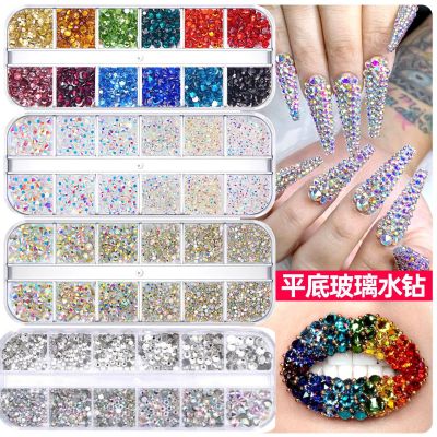 เพชรแต่งเล็บ เพชรเงาเล่นไฟ เพชรอย่างดี เพชรสีรุ้ง เพชรสีใส Crystal AB Non Hot Fix Rhinestones FlatBack Strass Sewing&amp;Fabric Garment Nail Art Rhinestones Decorations