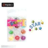 ชุดกากเพชรตกแต่ง DIY- Star Pocket Glitter triple 3 บรรจุ 1 ชุด (12ตลับ)