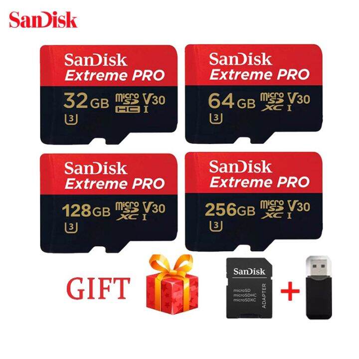 Sandisk Extreme PRO Micro SD Card 32GB/64GB/128GB/256GB/512G SDXC V30