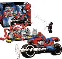 LEGO LEGO Spider Motorcycle Rescue Mission 76113 Chivalry Building Block Toy Boy 7-9 Years Old