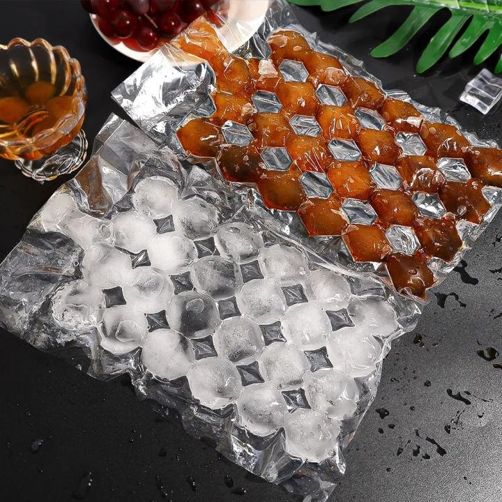 10pcs/pack Ice Cube Mold Disposable Self-Sealing Ice Cube Bags