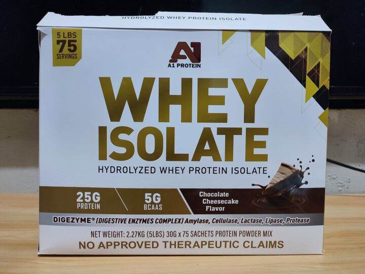 A1 PROTEIN WHEY ISOLATE 75 SERVING SACHETS WITH FREEBIES Lazada PH