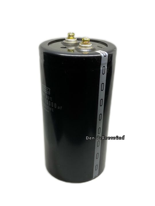 capacitor-10000-uf-450v-ขนาด-สูง-17cm-กว้าง9cm-nippon-capacitor-ใหม่-แท้-คาปาซิเตอร์-cหัวน็อต-บวก-ลบ20-วัดค่าได้ตามเกณฑ์ทุกตัว