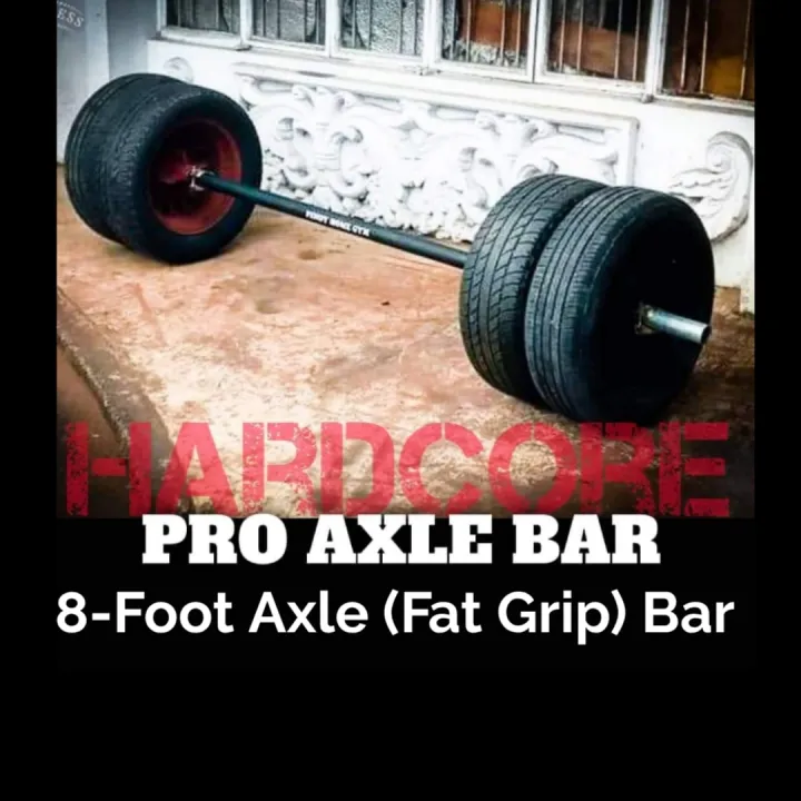 Pro Axle Barbell Bar (Extra Long Fat Grip Bar) Lazada PH