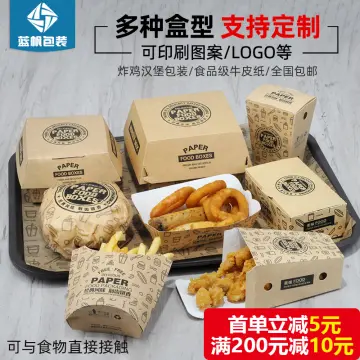 China Wholesale Disposable Takeaway Kraft Paper Box Lunch Food Container  Boxes/Hamburger Packing Carton/French Fries Packaging Box/Food Snack  Packaging Box - China Paper Box and Packaging Box price