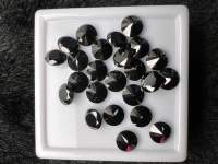 Cz black 8.00 mm 2 pieces