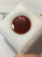 RED AGATE  โมราแดง 9.17 กะรัต หินแท้ เจียรเหลี่ยมพลอย ก้นบาง งานน่ารักมากค่ะ