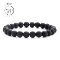 WP Jewelry เครื่องประดับ matt onyx charm สร้อยข้อมือ กำไรข้อมือ หินนิลดำ bracelet สำหรับผู้ชาย ผู้หญิง