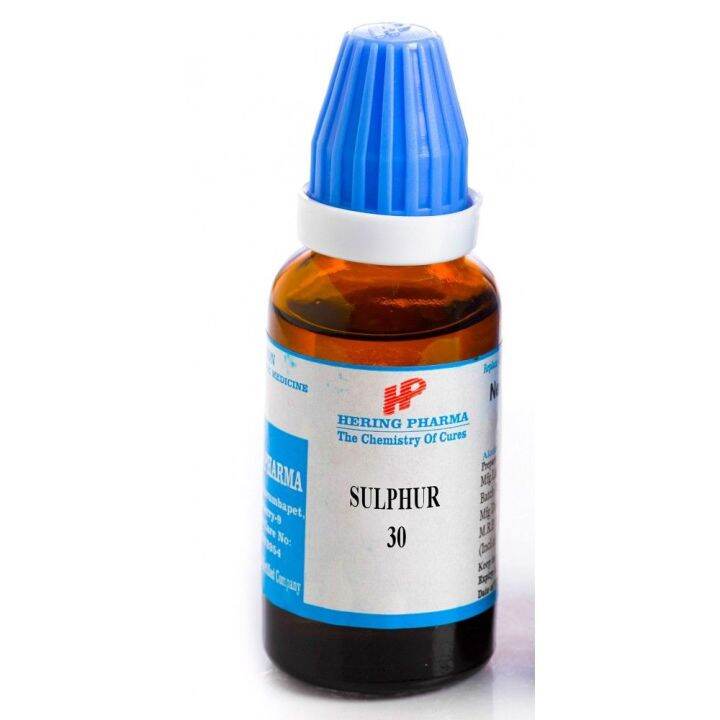 Sulphur 6ch,30Ch,200ch,1m 30Ml Homoeopathic Remedy Lazada