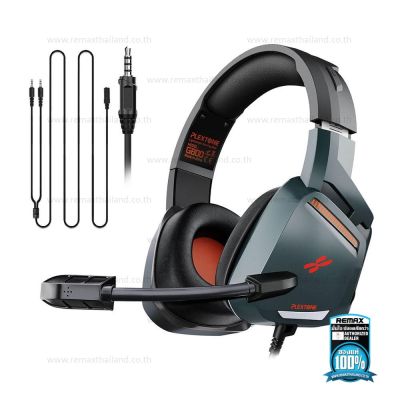 หูฟังครอบหัว หูฟังเกมส์มิ่ง สายแจ๊ค3.5mm. Gaming Headset G800 (Gray/Black) - Plextone