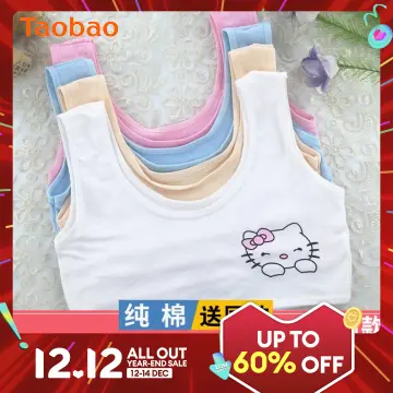 Kawaii Hello Kitty Vest Development Period Underwear Girls Thin No
