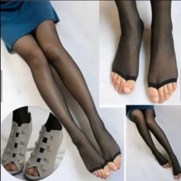 Womens Sexy Sheer Elastic Stockings Tights Ultra-Thin Open Toe Toeless  Pantyhose