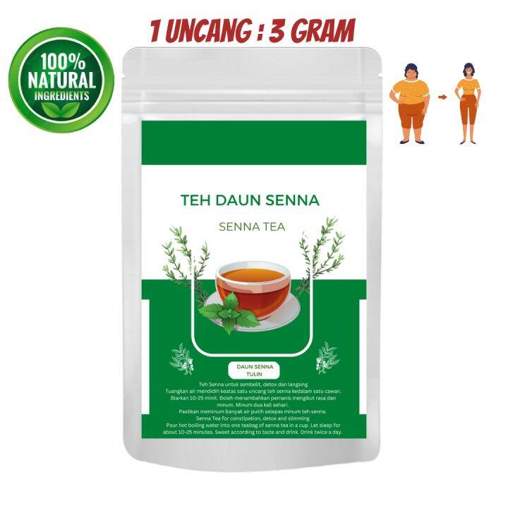 Teh Daun Senna Tulen Untuk Sembelit, Detoks dan Melangsingkan Badan