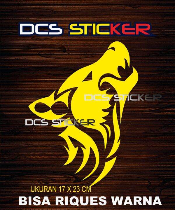 Cutting Sticker Siluet Kepala Macan Lazada Indonesia