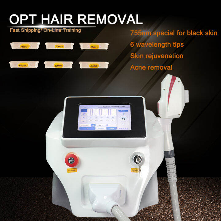 Ipl Diode Laser Hair Removal Machine Multi Wavelengths Permanent Hair Removal Painless Laser