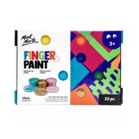 Mont Marte Finger Paint ฟิงเกอร์เพ้นท์ 20สี x35ml 23 ชิ้น ปลอดสารพิษ สีทามือ สีสำหรับเด็ก Finger paint