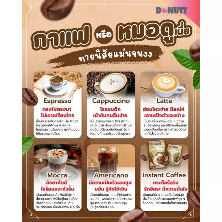 donutt-กาแฟผสมสารสกัดถั่วขาวและสารสกัดเมล็ดกาแฟดิบ-บรรจุ-10-ซอง-กล่อง-150-กรัม