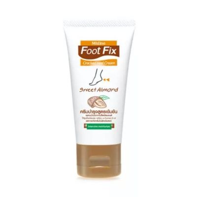 Mistine Foot Fix Cracked Heel Cream Sweet Almond มิสทีน ฟุต ฟิกซ์ แคร็ก ฮีล ครีม สูตร สวีท อัลมอนด์ 50 กรัม (ฝาสีน้ำตาล)