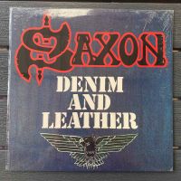 1 LP Vinyl แผ่นเสียง ไวนิล Saxon - Denim And Leather (0909)