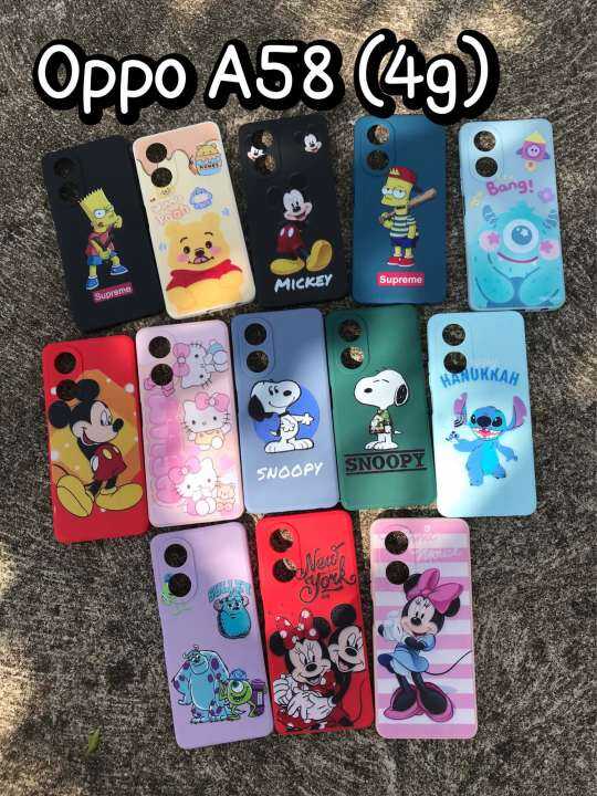 พร้อมส่ง-oppo-a58-4g-เคสลายการ์ตูน-เคสใสใส่นามบัตรได้-ฝาพับ