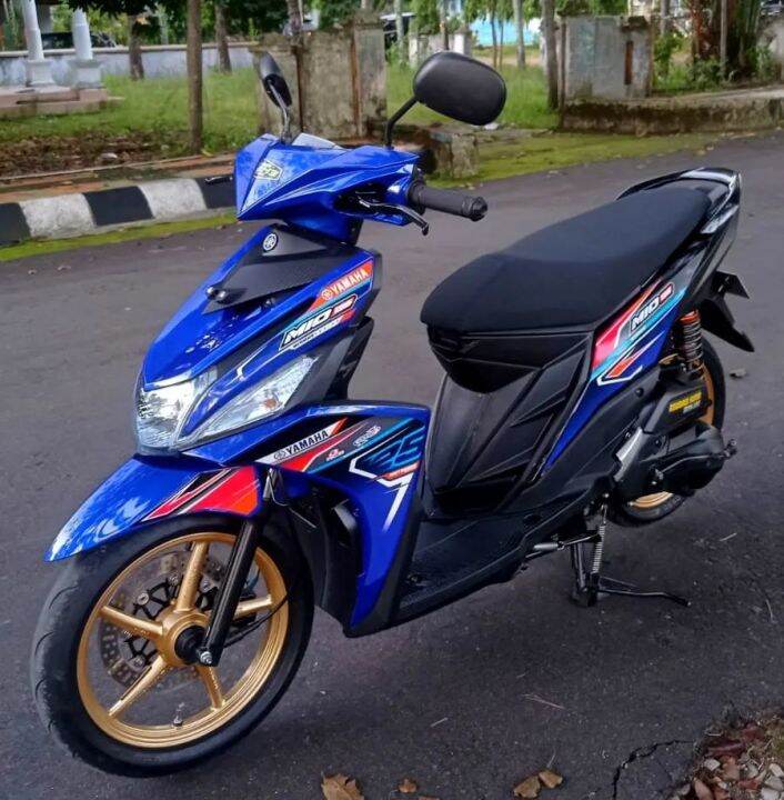 JUAL DECAL STIKER MOTOR MIO M3 RACING SIMPLE bisa rubah warna. | Lazada