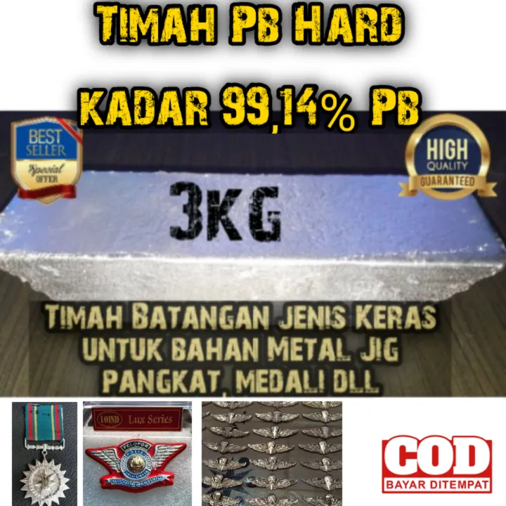 Timah Pb Timah Hitam Keras 3kg Lazada Indonesia